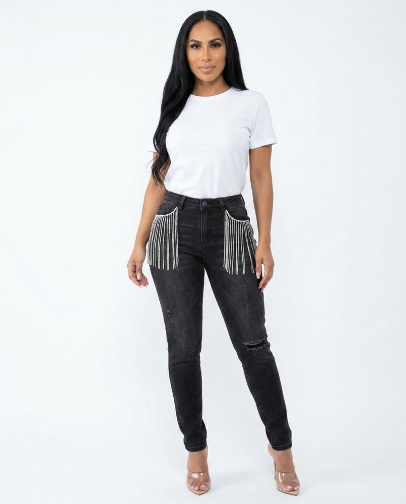 Cloppenburg Mode - Ailen | Verzierte Denim Hose Damen